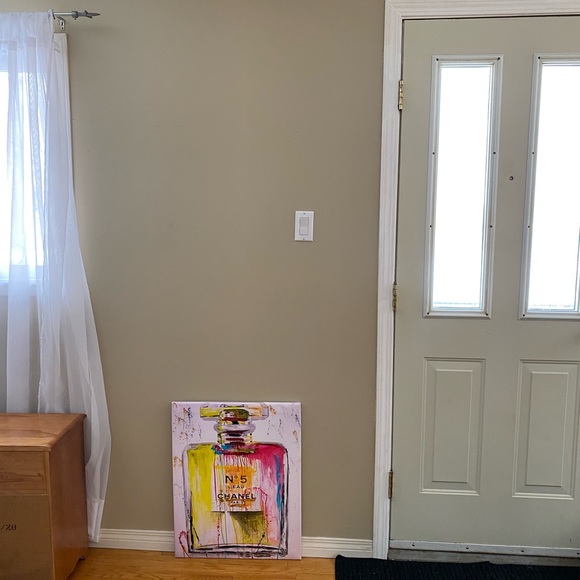 Picture Chanel Perfume bottle Art 20” by 26” (1.6ft by 2.1ft) NEW! Pink - Picture 5 of 5